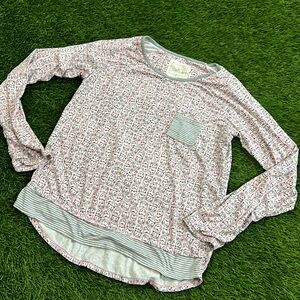 Cuddl Duds cozy Cat Print Top